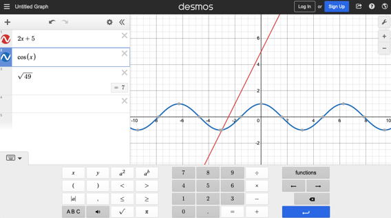 Desmos Graphing Calculator