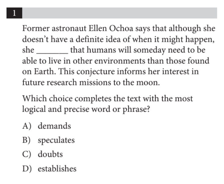 Sat Read Example What Is SAT Evidence-Based Reading and Writing? · PrepScholar