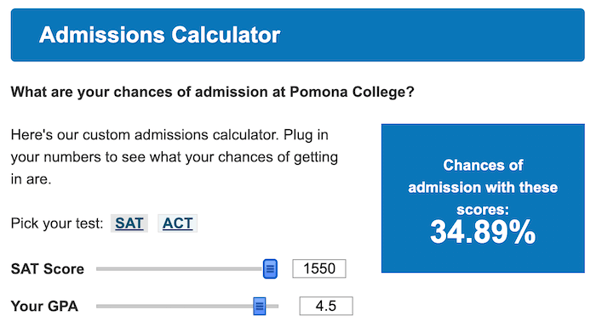 pomona admissions 1550